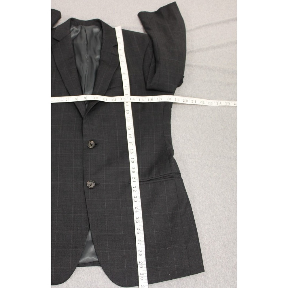Lauren Ralph Lauren Blazer Men 36R Windowpane 100% Wool 2-Button Single Breast - Picture 6 of 9